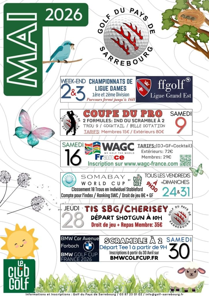 Golf Sarrebourg 7 MAI